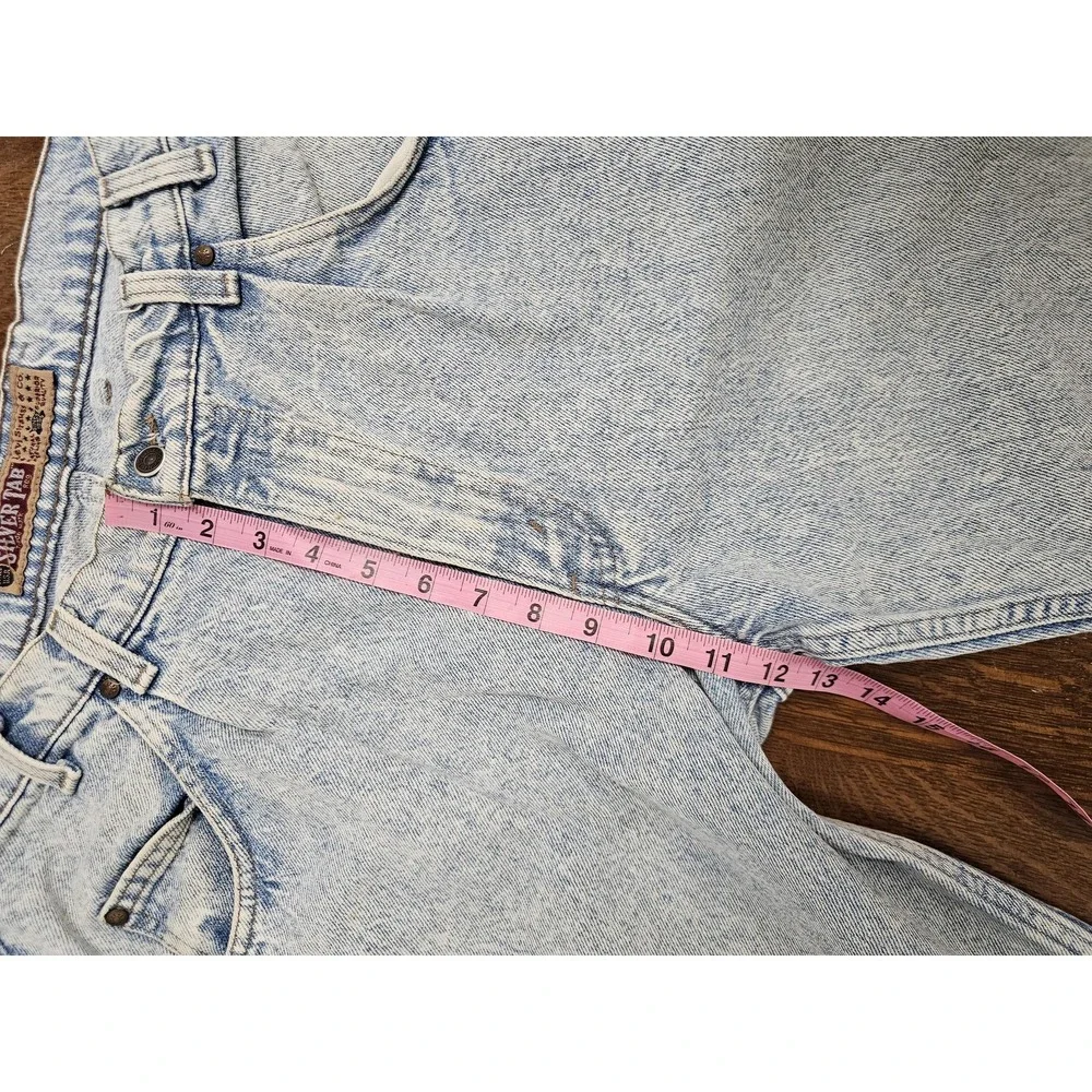 Vintage Levis SilverTab Jeans Mens 36 x 34 Acid Light Wash‎ Baggy Tapered 90s